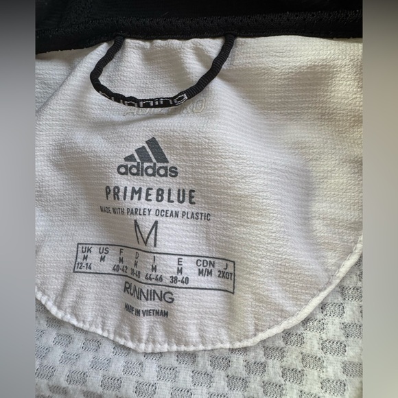 Adidas Men's Black and White Windbreaker - Picture 7 of 8